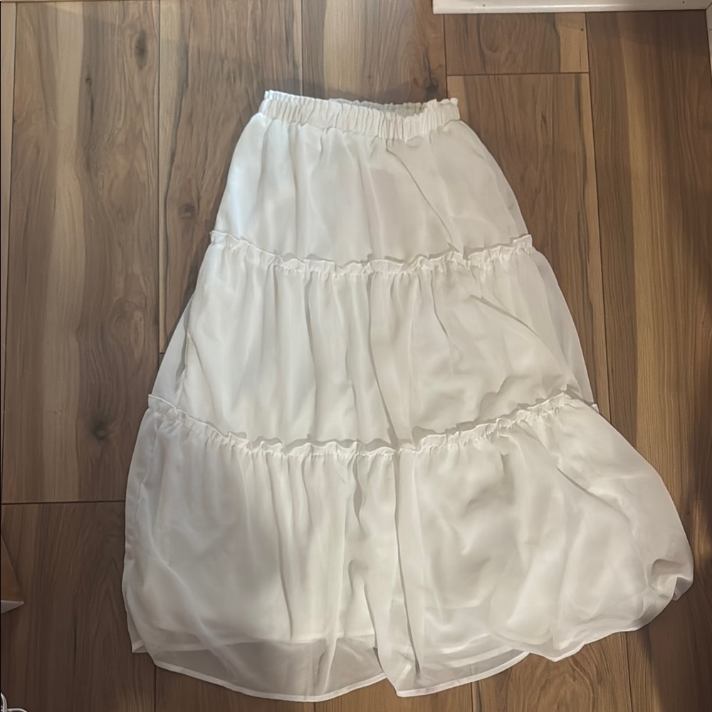 White Maxi Skirt NWT